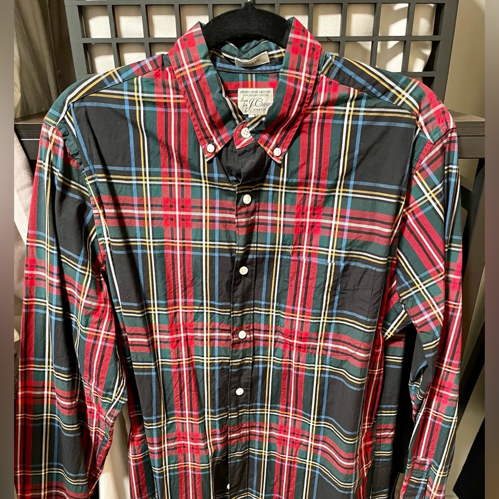 J. Crew Plaid Casual Button Down